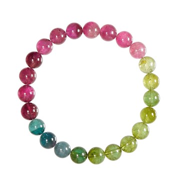 【正佳珠寶】彩碧璽 超頂級 漸變濃彩透體碧璽 8.1-8.6mm 彩碧璽