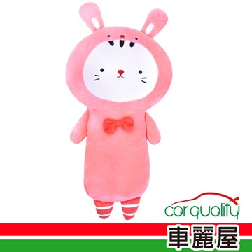 安全帶抱枕 韓系 粉紅兔1入KSB-010(車麗屋)