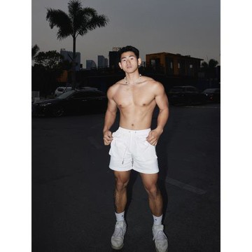 PAPASLILMONSTER【原創】美式速干沙灘短褲夏季休閑運動褲潮