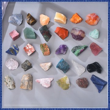 🔮吉運坊•開光 淨化🔮 天然水晶礦石三十款不衕一塊錢一顆真品彩色散裝擴香石標本收藏