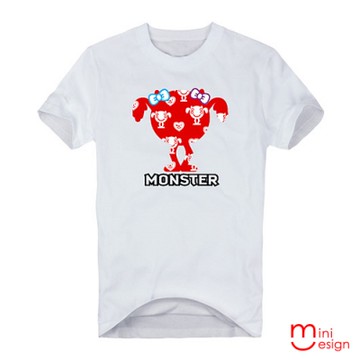 四眼怪潮流設計短T 三色-Minidesign