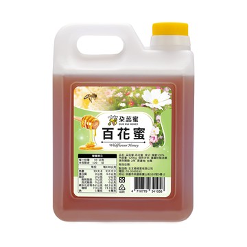 女王蜂 【朵蕊蜜】台灣百花蜂蜜1200gX1桶