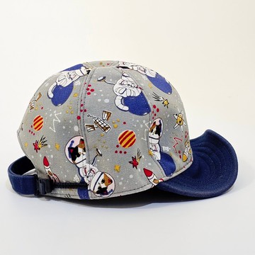 【HiGh MaLi】翻簷棒球帽/宇宙太空貓咪#帽簷三樣式#可愛