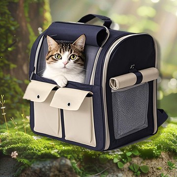 免運 貓包 寵物包 便攜外出包 貓包外出便攜包透氣雙肩寵物背包大容量可折疊可背可手提貓書包 pd6141