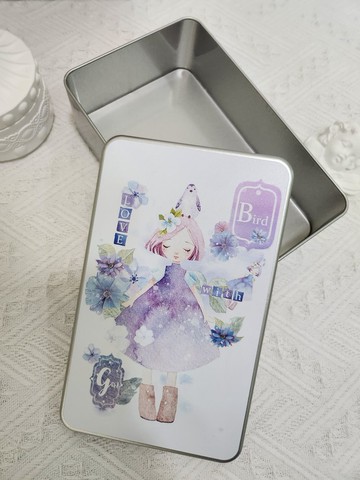 鐵盒，minimini，附小鳥圖案