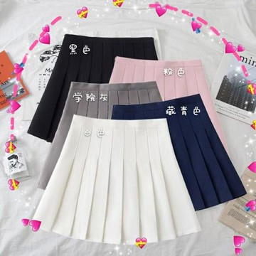 百褶裙女2025新款春夏大碼胖mm松緊腰半身裙黑色高腰顯瘦a字短裙