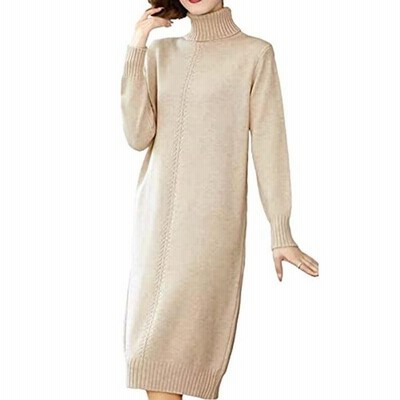 ニーマンバイ カラー ニット ワンピース チュニック シンプル とろける 柔らかい 着心地 シンプルニット ハイネック ゆるニット 通販 Lineポイント最大get Lineショッピング