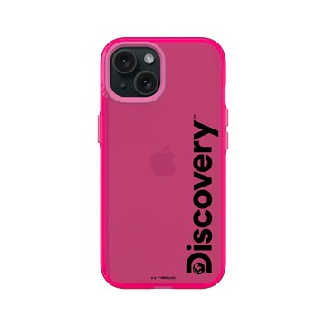 iPhone 15 Clear 粉漾桃 - Discovery - 經典Discovery Logo
