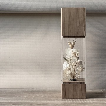 柚木花瓶配花痴