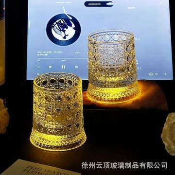 爆款抖音威士忌轉轉杯旋轉酒杯玻璃網紅高級洋酒白蘭地會轉的杯子