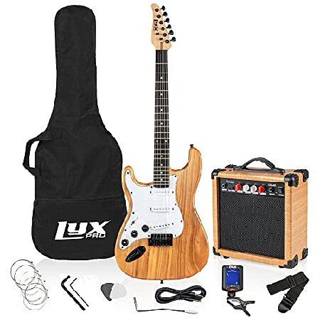 LyxPro Left Hand 39 Inch Electric Guitar and Starter Kit for Lefty Full Size Beginner’s Guitar, Amp, Six Strings, Two Picks, Shoulder Strap, Digital