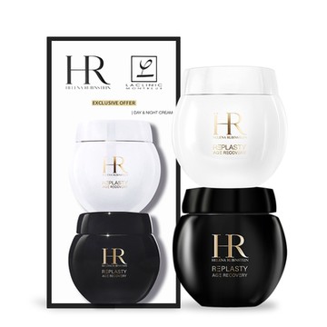 Helena Ribinstein 赫蓮娜 黑白繃帶修護乳霜套組-國際航空版