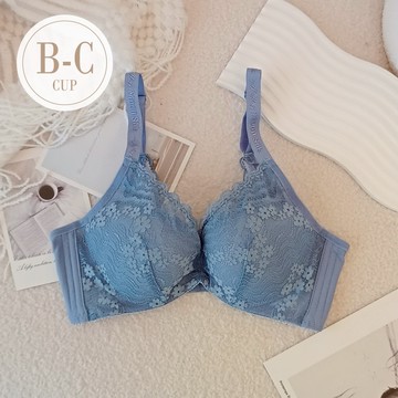 伊黛爾【軟鋼圈】台灣製 藍月微醺 手托觸感 集中包覆 機能內衣 女內衣 吸濕排汗 透氣 #27983