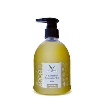 [butyshop沛莉] 〈896〉輕盈舒壓香浴乳-5種植萃 Refreshing Body Wash (500ml)