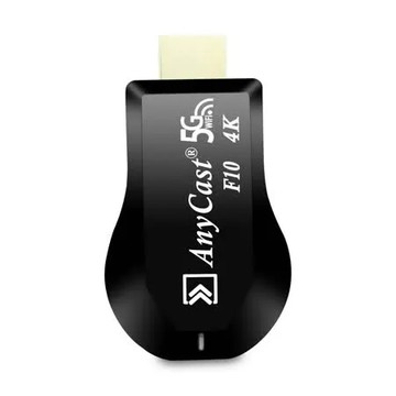 【第十代F10四核心】AnyCast-4K款 雙頻5G全自動無線影音電視棒(附4大好禮)