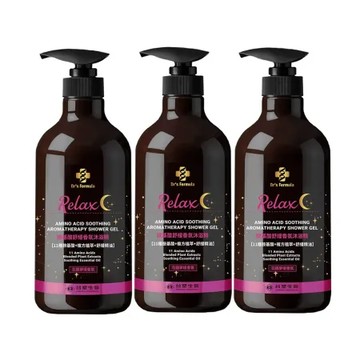 《台塑生醫》Dr's Formula胺基酸舒緩香氛沐浴精(花園夢境香氛)800g*3入
