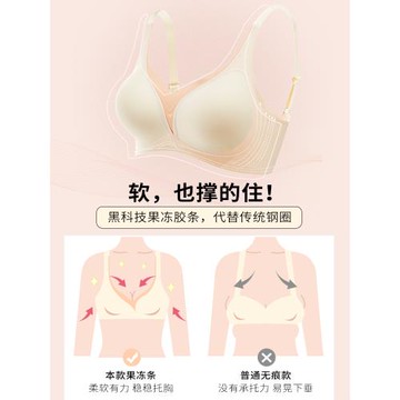 小胸聚攏無鋼圈一片式軟支撐內衣