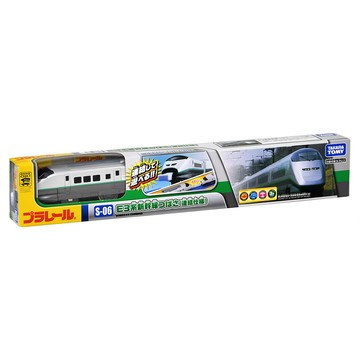 TAKARA TOMY PLARAIL 鐵道王國 S-06 E3系新幹線 未含軌道 附燈 811725  銀灰色  1盒  410 x 70 x 40mm