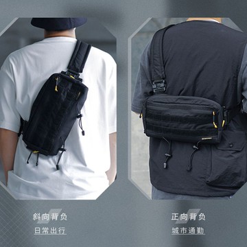 免運 附發票 戶外戰術胸包幽浮潮流ins單肩機車斜挎包 限時下殺S25