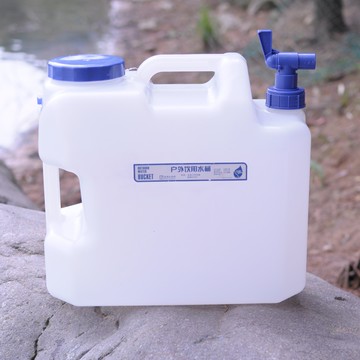 戶外食品級PE水桶帶龍頭車載家用手提塑料水箱純凈茶道茶幾儲水桶 全館免運