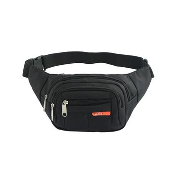 腰包男女多功能大容量防潑水耐磨戶外運動帆布手機袋生意收銀錢包