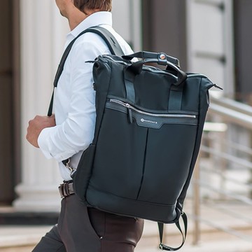 Gisborne 兩用手提袋/背包-黑色 | 上班通勤旅行 電腦後背包