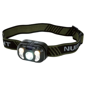 Nuit 努特 浣熊 LED三光源感應頭燈 揮手感應/多模式照明 登山/露營/釣魚/避難/賞螢 NTL97  黑色  1個