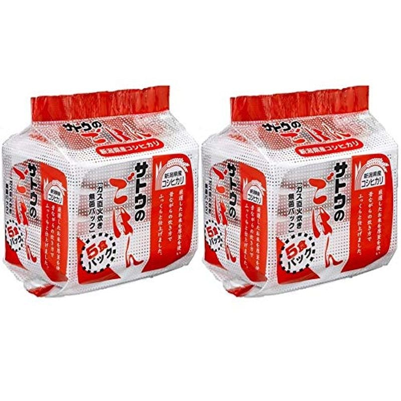 サトウのごはん 新潟産コシヒカリ 5食パック(200g5) 2個