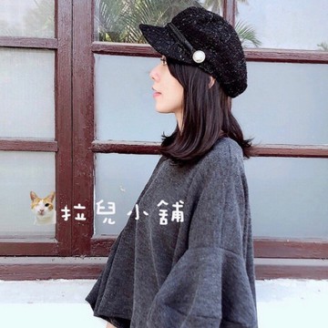 「拉兒小舖」台灣現貨 韓版 復古  文青  報童帽  畫家帽 英倫帽 貝蕾帽 八角帽 貝雷帽 海軍帽
