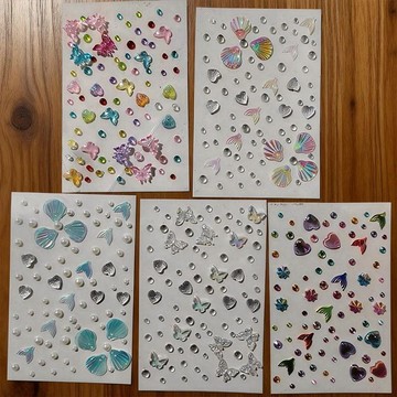 🥇隔日達出💎兒童舞臺妝用品出遊妝容氛圍感朵莉亞配飾帶鑽貼紙
