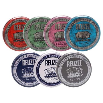 REUZEL~髮油／髮泥／髮臘(35g) 紅豬／綠豬／ 粉紅豬／藍豬／深藍豬／白豬／灰豬 多款可選