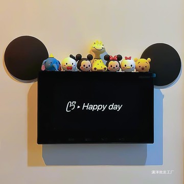 免運 可開票 米奇可視門鈴入戶裝飾擺件開關貼玄關面板diy 快速出貨