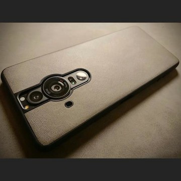 適用索尼Xperia pro i手機殼大孔XQ-BE72新款1iv/XQ-CT72全包復古1iii小牛紋防摔商務5iii保護皮套軟殼J9110