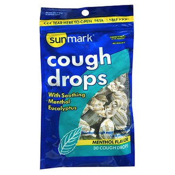 Sunmark Cough Drops Menthol Flavor 30 Each by Sunmark