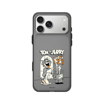 iPhone 17 Pro Max Clear (相機按鈕) 酷墨灰 - 湯姆貓與傑利鼠 Tom and Jerry - 廚房攻防戰