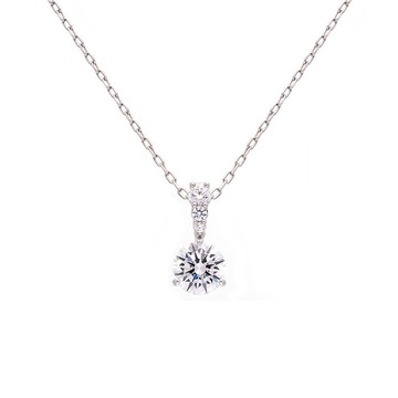 SWAROVSKI 施華洛世奇 SOLITAIRE 三爪墜鏈