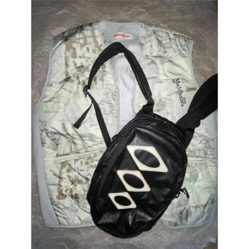 xskr MSCHF韓國小眾設計RHOMBUS MINI BACKPACK皮質拉鏈雙肩包