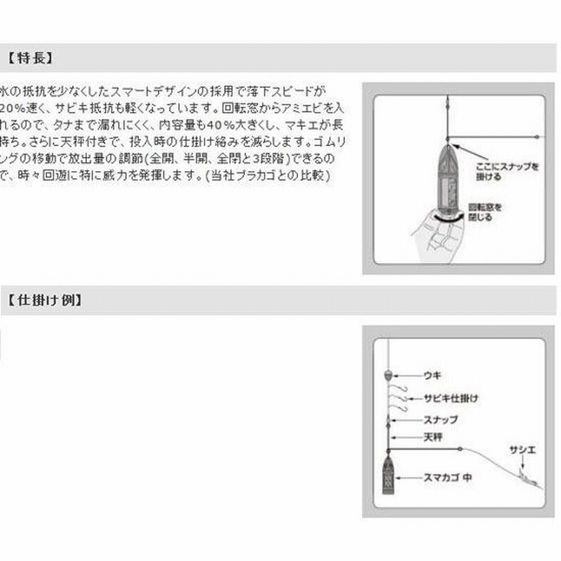 第一精工 コマセカゴ スマカゴ天秤 中 ブルー 釣り 釣り仕掛け、仕掛け用品