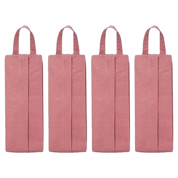 手提防水旅行收納袋  玫瑰粉  4個