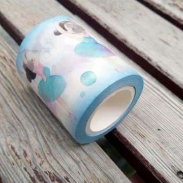 芭蕾旋轉女孩紙膠帶