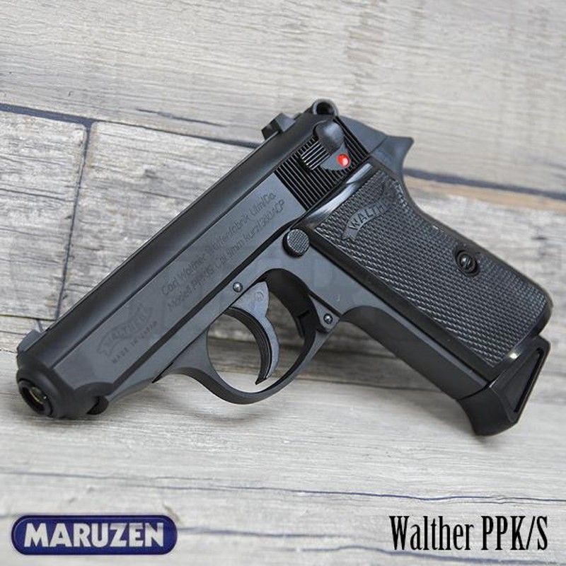 美品 マルゼンWalther PPK S ブラックモデル ブローバック ガスガン