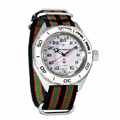 Vostok Komandirskie Automatic Self-Winding Mens Wristwatch WR 200m (650546: Multicolor) 並行輸入品