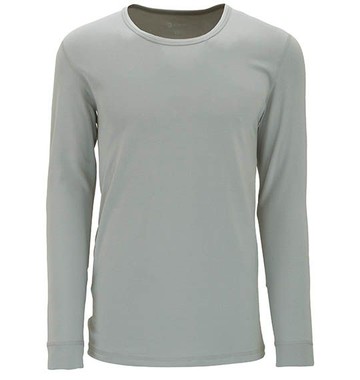 【【蘋果戶外】】零碼出清 荒野 W2656-91 淺灰 男 遠紅外線彈性圓領保暖衣 彈性內衣遠紅外線內搭透氣彈性 衛生衣 Wildland