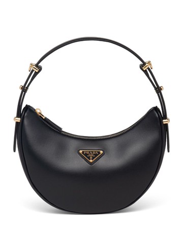 Prada - Arqué leather shoulder bag - women - Leather/Nappa Leather - OS - Black