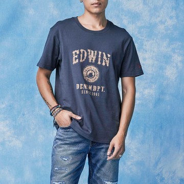EDWIN｜男裝｜大力釦印花短袖T恤