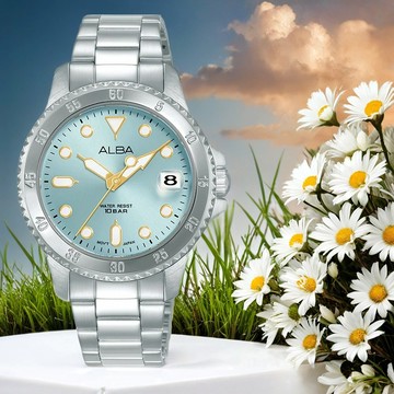 ALBA 雅柏 Active 運動風潮流女錶-34mm(AG8Q41X1/VJ32-X354G)