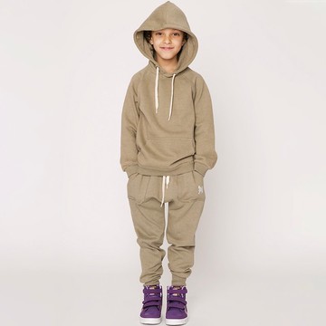 【瑞典童裝】法國有機棉內刷毛長褲2歲至10歲 墨綠