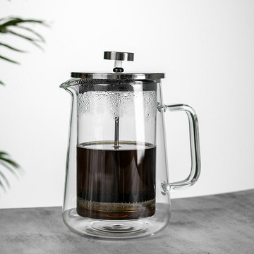 玻璃法壓壺家用沖茶器打奶泡法式濾壓家用過濾壺手沖冷萃咖啡壺