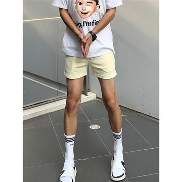 UNCLEBLUE 美式家居健身運動短褲四分褲潮牌寬松FOG三分褲短褲男