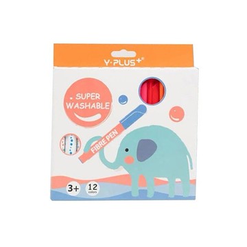 YPLUS~可水洗彩色筆(12色)